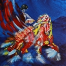 Flamenco Flurry 20x20 ins Giclee Canvas|$350