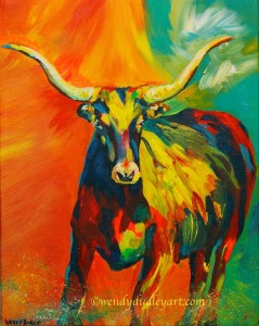 His Magnificence by Wendy Dudley, Original Acrylic , 11 x 14, $375