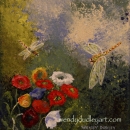 Dance Of The Dragonflies|8 x 8 inches| SOLD
